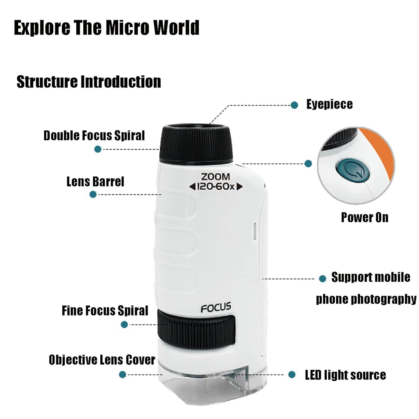 Kid's Portable Pocket Microscope