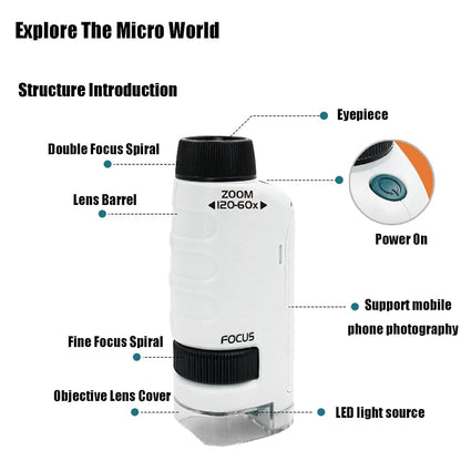 Kid's Portable Pocket Microscope