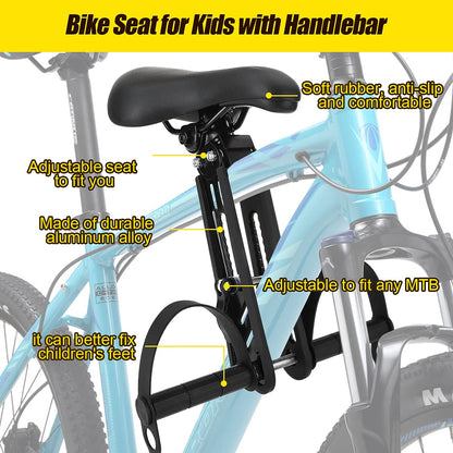 Front Mounted Child Bike Seat + Handlebars